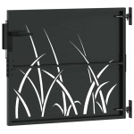 vidaXL Poartă de grădină Negru 105 x 100 cm Oțel vopsit în pulbere vidaXL Poartă de grădină Negru 105 x 100 cm Oțel vopsit în pulbere