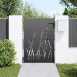 vidaXL Poartă de grădină Negru 105 x 150 cm Oțel vopsit în pulbere vidaXL Poartă de grădină Negru 105 x 150 cm Oțel vopsit în pulbere