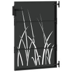vidaXL Poartă de grădină Negru 105 x 150 cm Oțel vopsit în pulbere vidaXL Poartă de grădină Negru 105 x 150 cm Oțel vopsit în pulbere