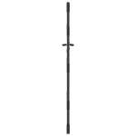 vidaXL Poartă de grădină Negru 105 x 175 cm Oțel vopsit în pulbere