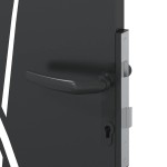 vidaXL Poartă de grădină Negru 105 x 175 cm Oțel vopsit în pulbere