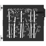 vidaXL Poartă de grădină Negru 105 x 100 cm Oțel vopsit în pulbere