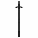 vidaXL Poartă de grădină Negru 105 x 100 cm Oțel vopsit în pulbere