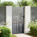 vidaXL Poartă de grădină Negru 105 x 175 cm Oțel vopsit în pulbere