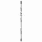 vidaXL Poartă de grădină Negru 105 x 200 cm Oțel vopsit în pulbere