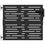 vidaXL Poartă de grădină Negru 105 x 100 cm Oțel vopsit în pulbere