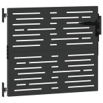 vidaXL Poartă de grădină Negru 105 x 100 cm Oțel vopsit în pulbere