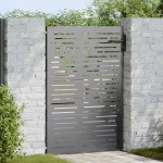 vidaXL Poartă de grădină Negru 105 x 150 cm Oțel vopsit în pulbere vidaXL Poartă de grădină Negru 105 x 150 cm Oțel vopsit în pulbere