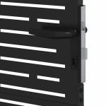 vidaXL Poartă de grădină Negru 105 x 150 cm Oțel vopsit în pulbere vidaXL Poartă de grădină Negru 105 x 150 cm Oțel vopsit în pulbere