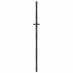 vidaXL Poartă de grădină Negru 105 x 175 cm Oțel vopsit în pulbere