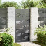 vidaXL Poartă de grădină Negru 105 x 200 cm Oțel vopsit în pulbere vidaXL Poartă de grădină Negru 105 x 200 cm Oțel vopsit în pulbere