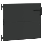 vidaXL Poartă de grădină Negru 105 x 100 cm Oțel vopsit în pulbere