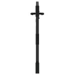 vidaXL Poartă de grădină Negru 105 x 100 cm Oțel vopsit în pulbere
