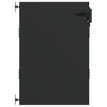 vidaXL Poartă de grădină Negru 105 x 125 cm Oțel vopsit în pulbere vidaXL Poartă de grădină Negru 105 x 125 cm Oțel vopsit în pulbere