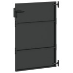 vidaXL Poartă de grădină Negru 105 x 125 cm Oțel vopsit în pulbere vidaXL Poartă de grădină Negru 105 x 125 cm Oțel vopsit în pulbere