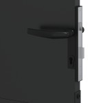 vidaXL Poartă de grădină Negru 105 x 175 cm Oțel vopsit în pulbere vidaXL Poartă de grădină Negru 105 x 175 cm Oțel vopsit în pulbere