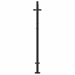 vidaXL Poartă de grădină Negru 105 x 150 cm Oțel vopsit în pulbere vidaXL Poartă de grădină Negru 105 x 150 cm Oțel vopsit în pulbere