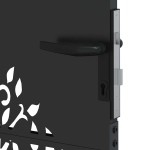 vidaXL Poartă de grădină Negru 105 x 150 cm Oțel vopsit în pulbere vidaXL Poartă de grădină Negru 105 x 150 cm Oțel vopsit în pulbere