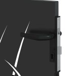 vidaXL Poartă de grădină Negru 105 x 100 cm Oțel vopsit în pulbere