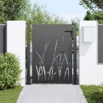 vidaXL Poartă de grădină Negru 105 x 125 cm Oțel vopsit în pulbere vidaXL Poartă de grădină Negru 105 x 125 cm Oțel vopsit în pulbere