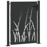 vidaXL Poartă de grădină Negru 105 x 125 cm Oțel vopsit în pulbere vidaXL Poartă de grădină Negru 105 x 125 cm Oțel vopsit în pulbere