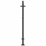 vidaXL Poartă de grădină Negru 105 x 125 cm Oțel vopsit în pulbere vidaXL Poartă de grădină Negru 105 x 125 cm Oțel vopsit în pulbere