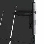 vidaXL Poartă de grădină Negru 105 x 125 cm Oțel vopsit în pulbere vidaXL Poartă de grădină Negru 105 x 125 cm Oțel vopsit în pulbere