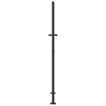 vidaXL Poartă de grădină Negru 105 x 200 cm Oțel vopsit în pulbere