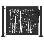 vidaXL Poartă de grădină Negru 105 x 100 cm Oțel vopsit în pulbere vidaXL Poartă de grădină Negru 105 x 100 cm Oțel vopsit în pulbere