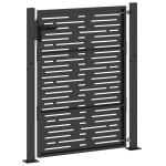 vidaXL Poartă de grădină Negru 105 x 150 cm Oțel vopsit în pulbere vidaXL Poartă de grădină Negru 105 x 150 cm Oțel vopsit în pulbere