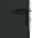 vidaXL Poartă de grădină Negru 105 x 100 cm Oțel vopsit în pulbere vidaXL Poartă de grădină Negru 105 x 100 cm Oțel vopsit în pulbere