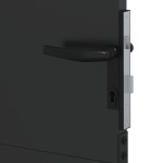 vidaXL Poartă de grădină Negru 105 x 125 cm Oțel vopsit în pulbere vidaXL Poartă de grădină Negru 105 x 125 cm Oțel vopsit în pulbere
