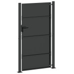 vidaXL Poartă de grădină Negru 105 x 175 cm Oțel vopsit în pulbere vidaXL Poartă de grădină Negru 105 x 175 cm Oțel vopsit în pulbere