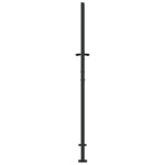 vidaXL Poartă de grădină Negru 105 x 200 cm Oțel vopsit în pulbere