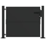 vidaXL Poartă de grădină Negru 100 x 100 cm Oțel vopsit în pulbere vidaXL Poartă de grădină Negru 100 x 100 cm Oțel vopsit în pulbere