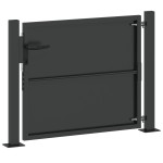 vidaXL Poartă de grădină Negru 100 x 100 cm Oțel vopsit în pulbere vidaXL Poartă de grădină Negru 100 x 100 cm Oțel vopsit în pulbere