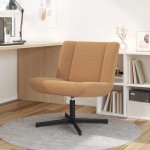 vidaXL Scaun Accent Bej Țesătură, Metal Standard Ergonomic vidaXL Scaun Accent Bej Țesătură, Metal Standard Ergonomic