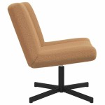 vidaXL Scaun Accent Bej Țesătură, Metal Standard Ergonomic vidaXL Scaun Accent Bej Țesătură, Metal Standard Ergonomic