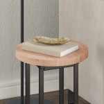 vidaXL Placă de masă Maro deschis Ø 30 x 2.5 cm Lemn de stejar masiv