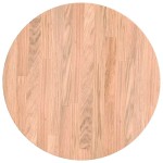 vidaXL Placă de masă Maro deschis Ø 40 x 2.5 cm Lemn de stejar masiv