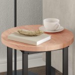 vidaXL Placă de masă Maro deschis Ø 40 x 2.5 cm Lemn de stejar masiv