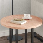 vidaXL Placă de masă Maro deschis Ø 60 x 2.5 cm Lemn de stejar masiv