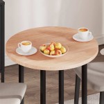 vidaXL Placă de masă Maro deschis Ø 70 x 2.5 cm Lemn de stejar masiv