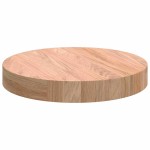 vidaXL Placă de masă Maro deschis Ø 30 x 4 cm Lemn de stejar masiv