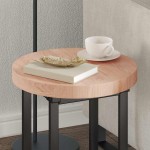 vidaXL Placă de masă Maro deschis Ø 40 x 4 cm Lemn de stejar masiv