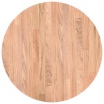 vidaXL Placă de masă Maro deschis Ø 50 x 4 cm Lemn de stejar masiv