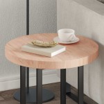 vidaXL Placă de masă Maro deschis Ø 50 x 4 cm Lemn de stejar masiv