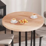 vidaXL Placă de masă Maro deschis Ø 90 x 4 cm Lemn de stejar masiv