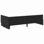 vidaXL Cadru de pat colțar cu headboard Negru 90 cm x 190 cm Catifea