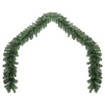 vidaXL Ghirlandă de Crăciun 2 pcs Verde 20 m PVC